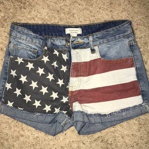Forever 21 American Flag Shorts